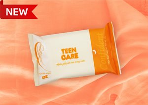 (NEW) KHĂN ƯỚT TAN TRONG NƯỚC TEENCARE 16 TỜ - HƯƠNG CONFIDENT