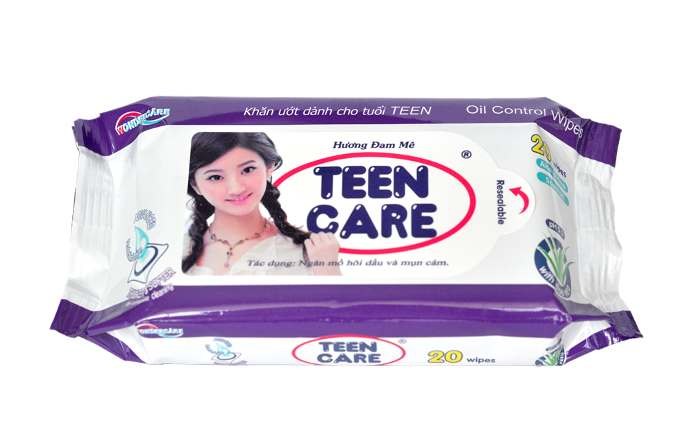 TEENCARE WET WIPES 20 SHEETS-PASSION