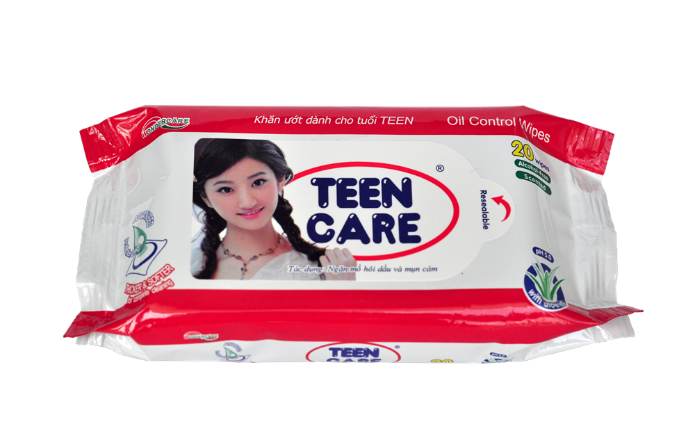 TEENCARE WET WIPES 20 SHEETS